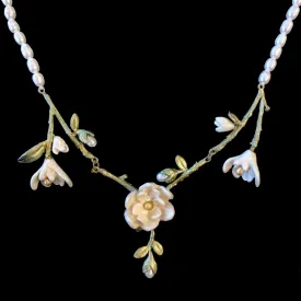 Magnolia Necklace - Flower Pearls