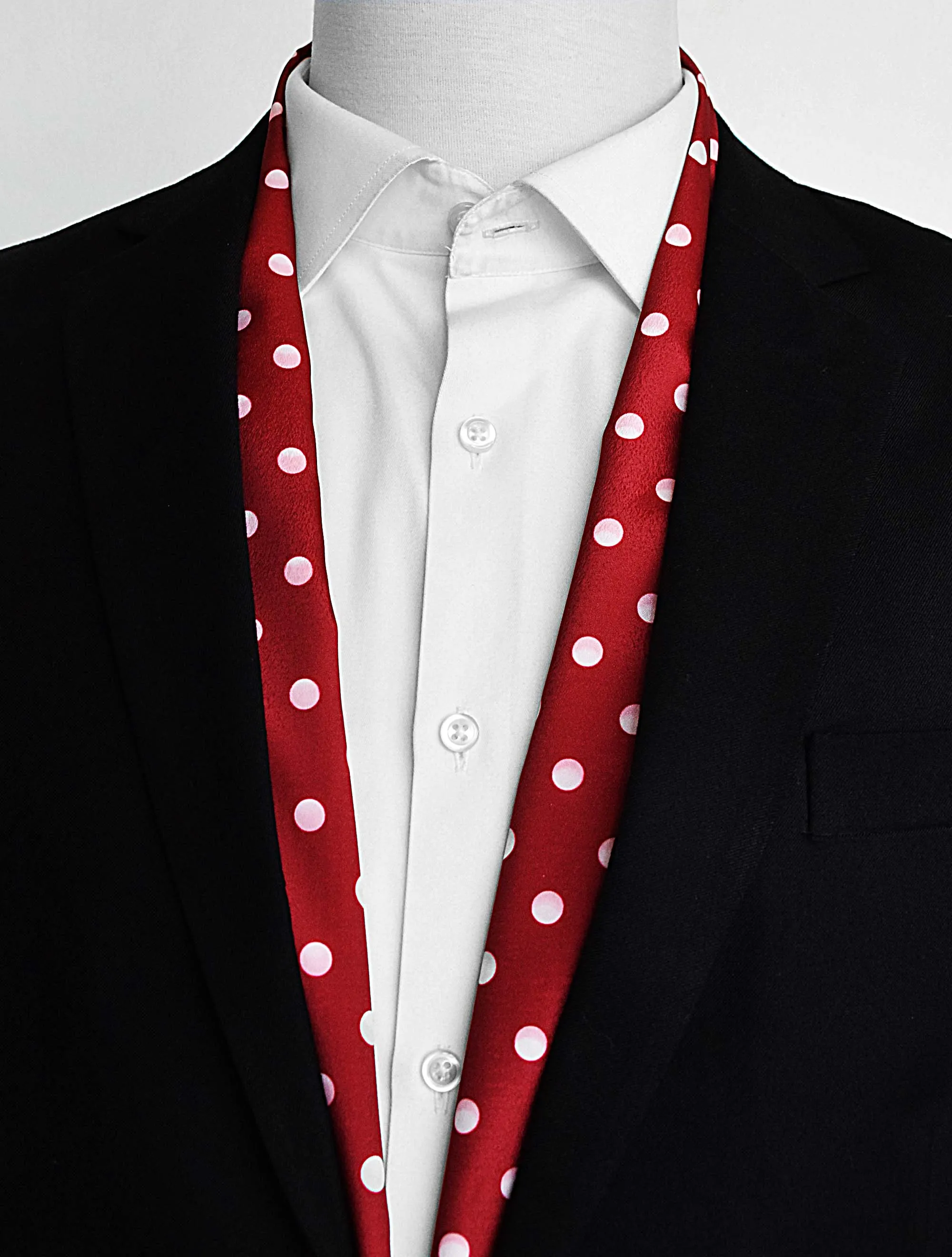 Maroon Dot Polka _ Silk Men Scarves