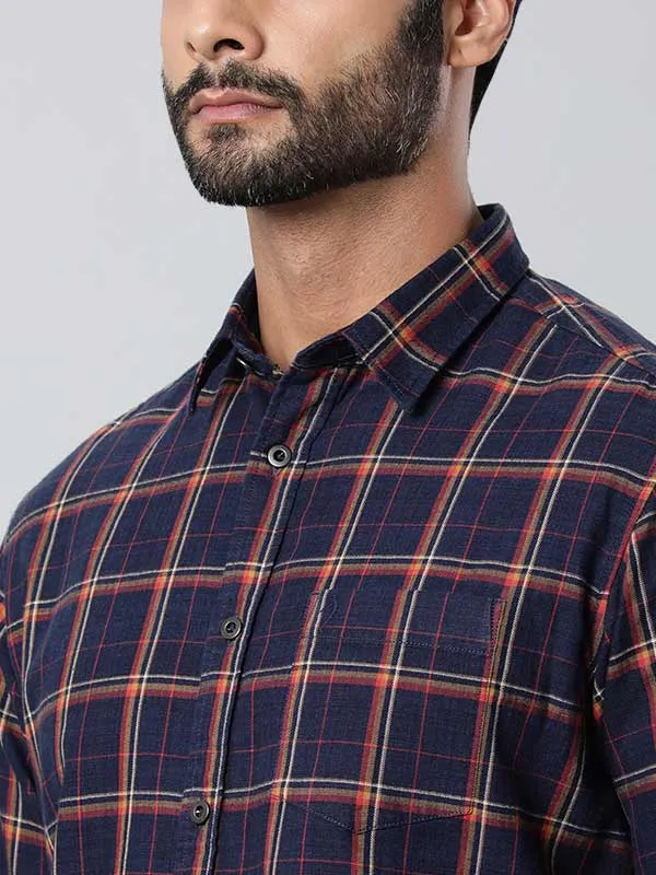 Men Checked Full Sleeve Cotton Blend Shirt