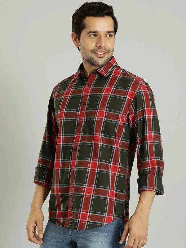 Men Checked Full Sleeve Cotton Shirt