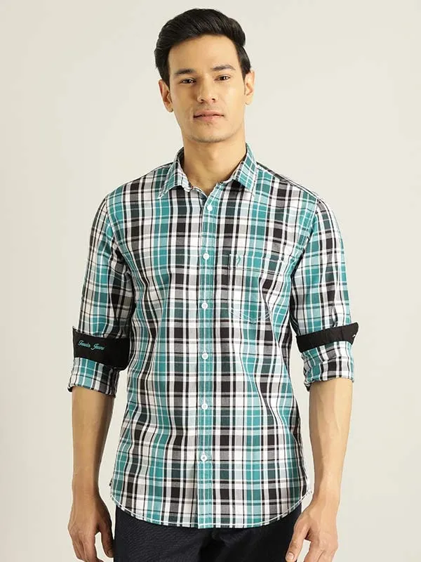 Men Checked Full Sleeve Cotton Shirt