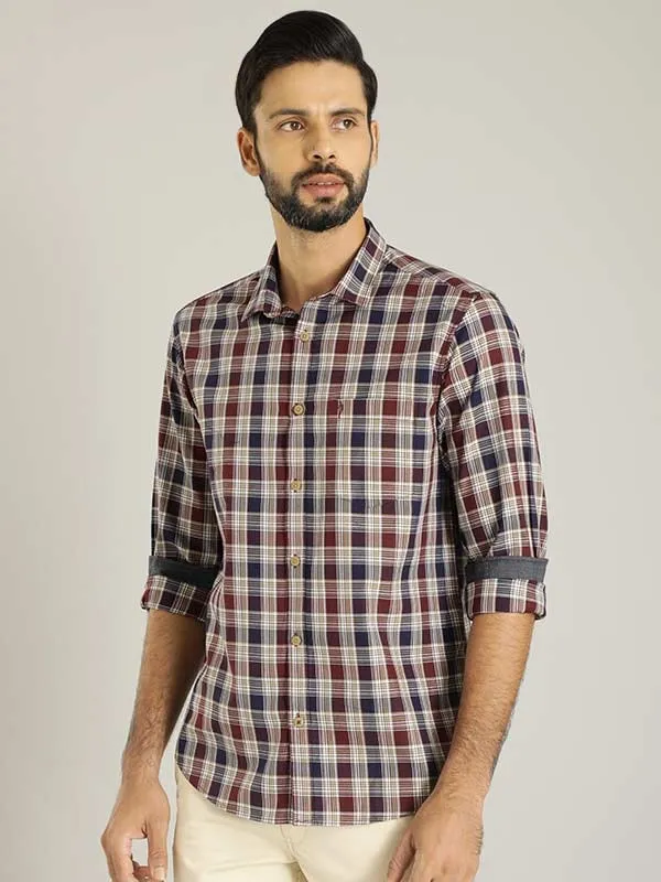 Men Checked Full Sleeve Cotton Shirt