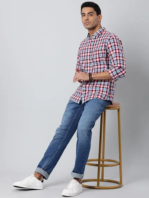 Men Checked Full Sleeve Cotton Shirt