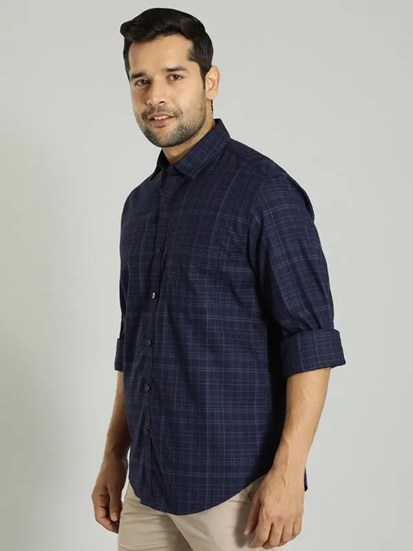 Men Checked Full Sleeve Cotton Shirt