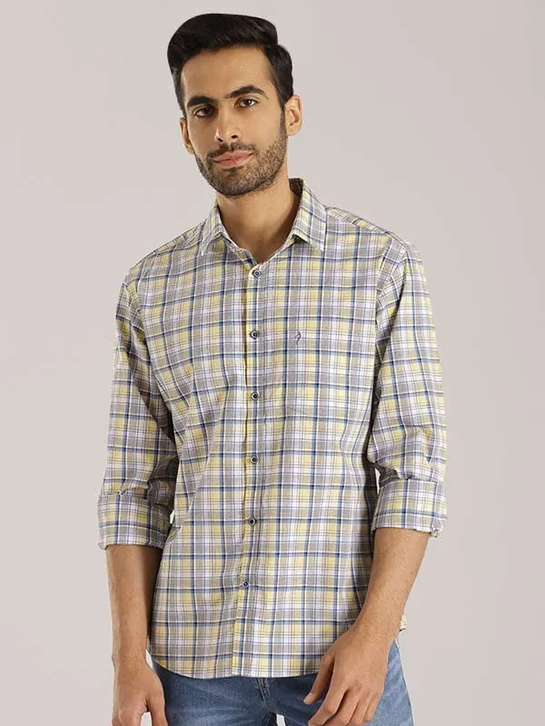 Men Checked Full Sleeve Cotton Shirt