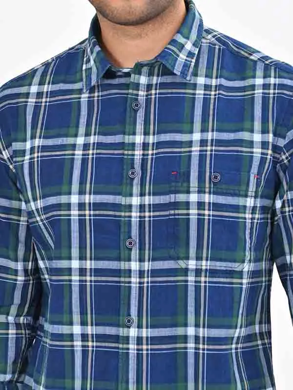 Men Checked Full Sleeve Cotton Shirt