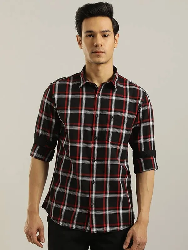 Men Checked Full Sleeve Cotton Shirt