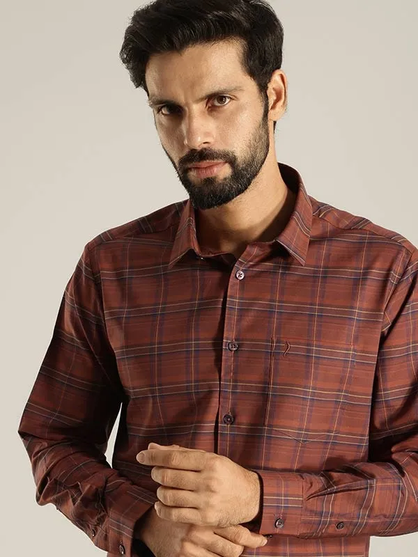 Men Checked Full Sleeve Cotton Shirt