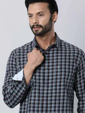 Men Checked Full Sleeve Cotton Shirt