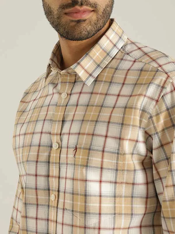 Men Checked Full Sleeve Cotton Shirt