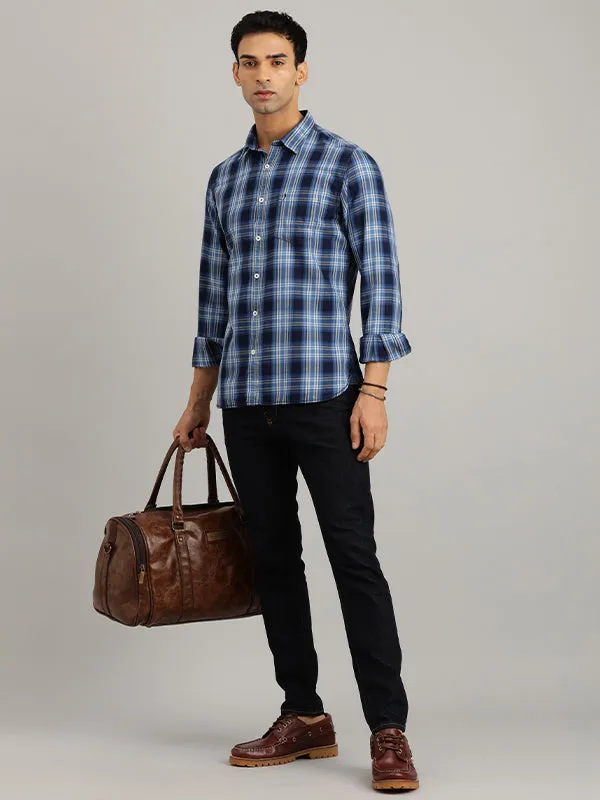 Men Checked Full Sleeve Cotton Shirt