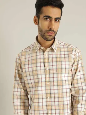 Men Checked Full Sleeve Cotton Shirt