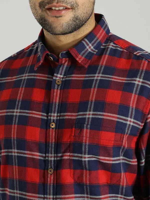 Men Checked Full Sleeve Cotton Shirt