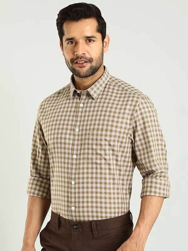 Men Checked Full Sleeve Cotton Shirt