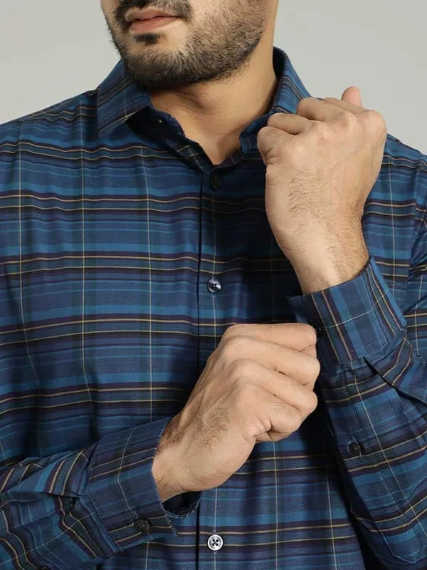 Men Checked Full Sleeve Cotton Shirt