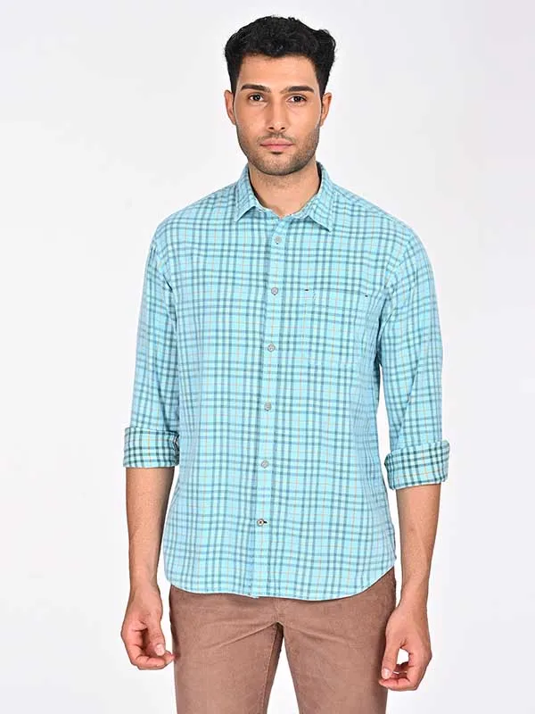 Men Checked Full Sleeve Cotton Shirt