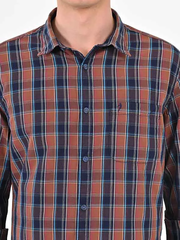 Men Checked Full Sleeve Cotton Shirt