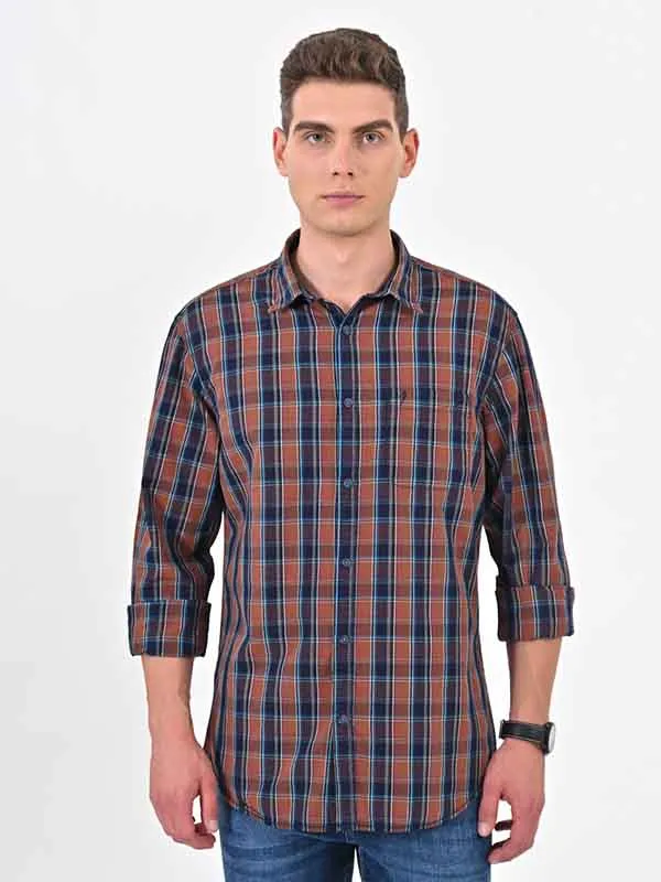 Men Checked Full Sleeve Cotton Shirt