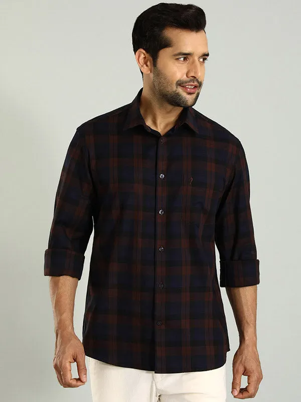 Men Checked Full Sleeve Cotton Shirt