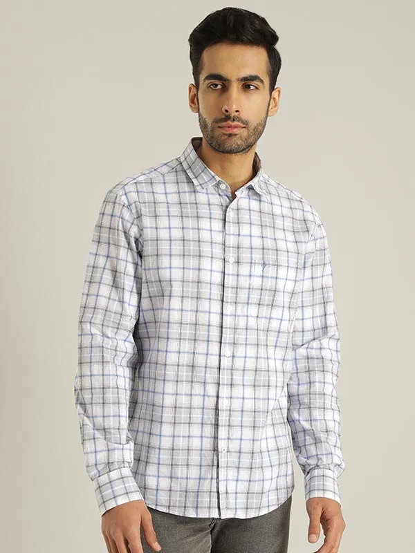 Men Checked Full Sleeve Cotton Shirt