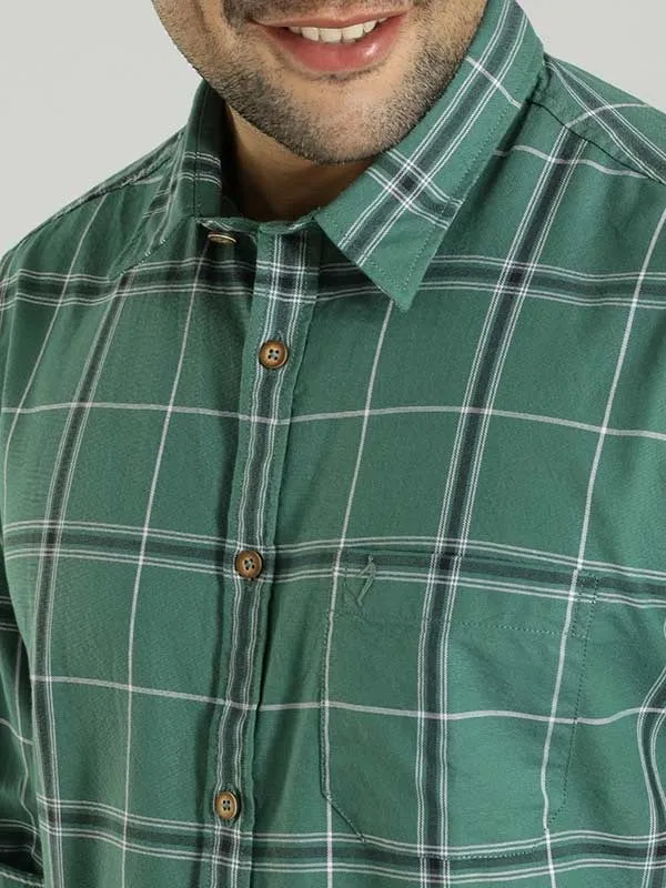 Men Checked Full Sleeve Cotton Shirt