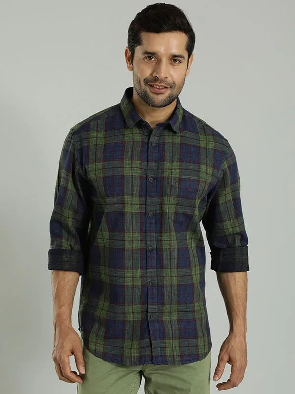 Men Checked Full Sleeve Cotton Shirt