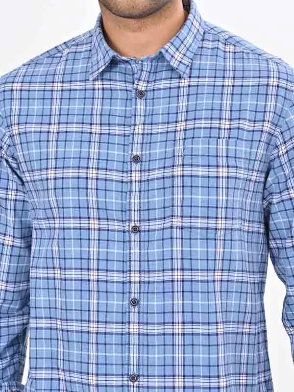 Men Checked Full Sleeve Cotton Shirt