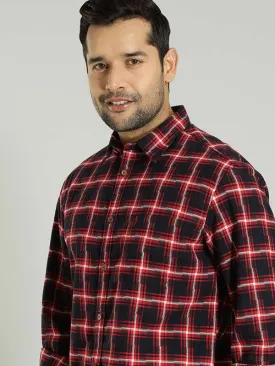 Men Checked Full Sleeve Cotton Shirt