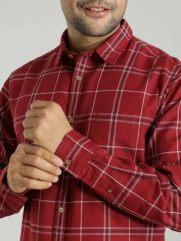 Men Checked Full Sleeve Cotton Shirt