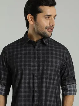 Men Checked Full Sleeve Cotton Shirt