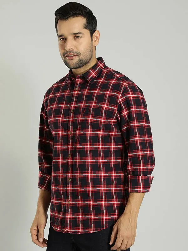 Men Checked Full Sleeve Cotton Shirt