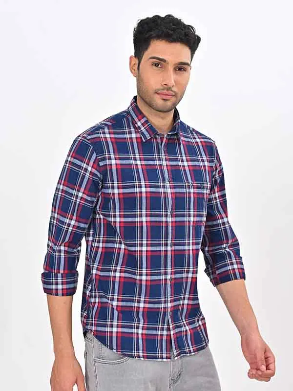 Men Checked Full Sleeve Cotton Shirt