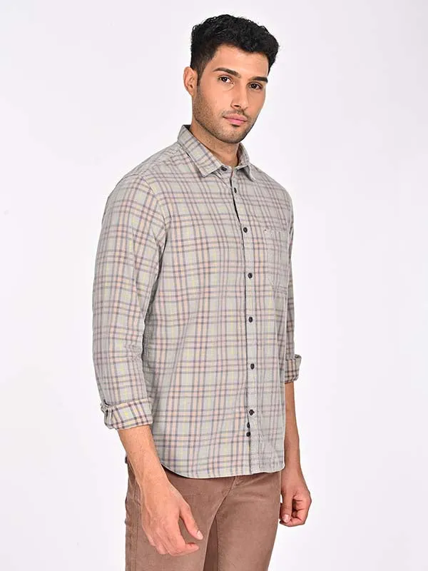 Men Checked Full Sleeve Cotton Shirt