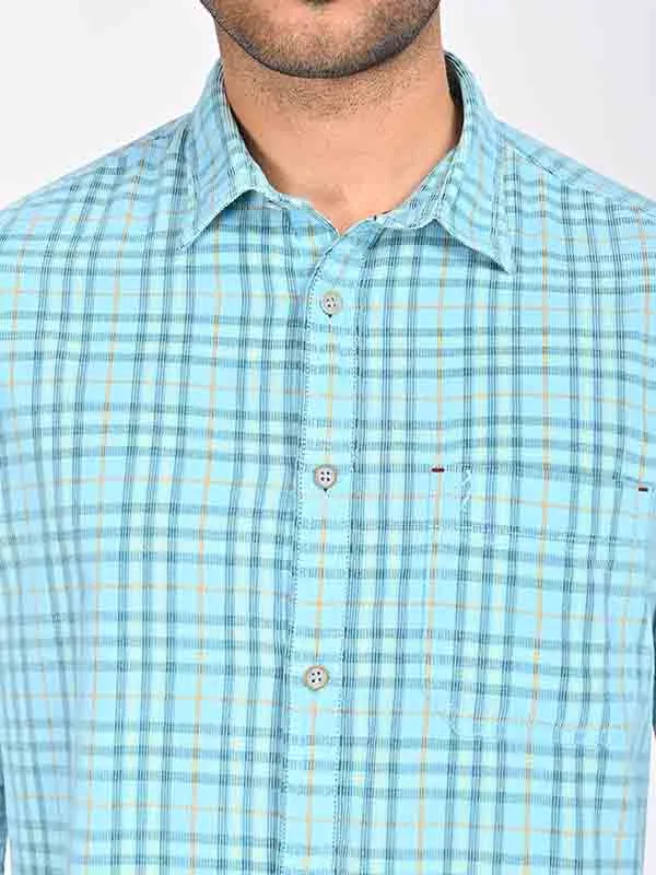 Men Checked Full Sleeve Cotton Shirt