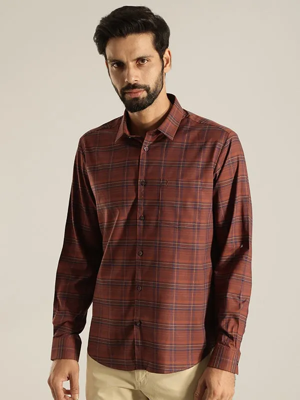 Men Checked Full Sleeve Cotton Shirt