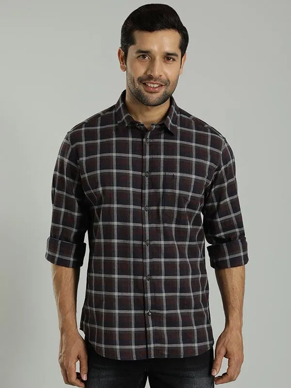 Men Checked Full Sleeve Cotton Shirt