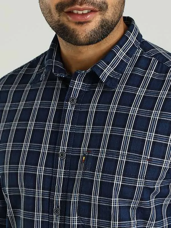 Men Checked Full Sleeve Cotton Shirt