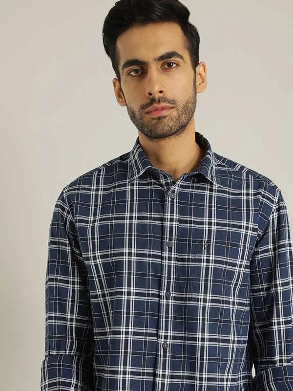 Men Checked Full Sleeve Cotton Shirt