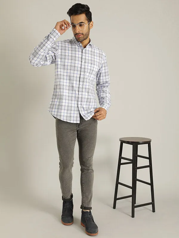 Men Checked Full Sleeve Cotton Shirt