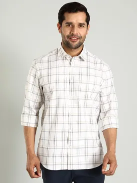 Men Checked Full Sleeve Cotton Shirt