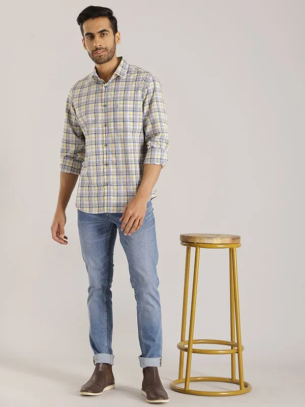 Men Checked Full Sleeve Cotton Shirt