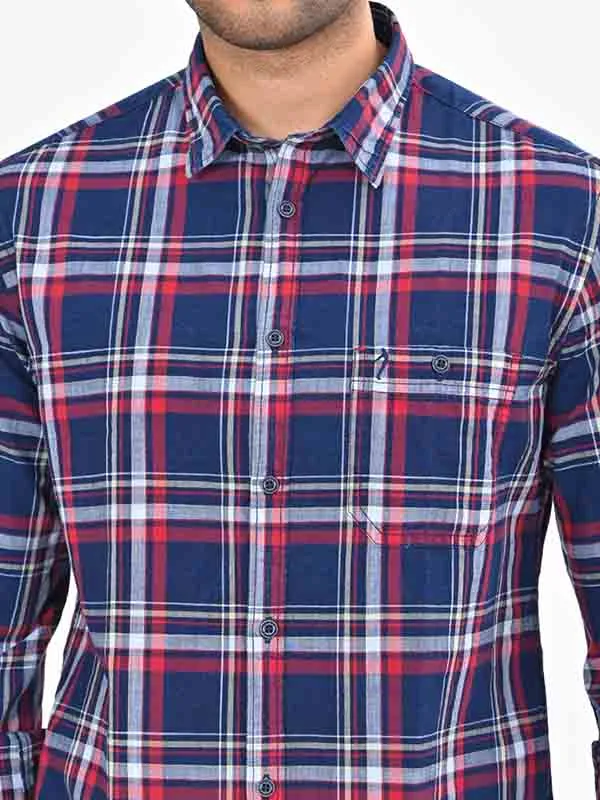 Men Checked Full Sleeve Cotton Shirt