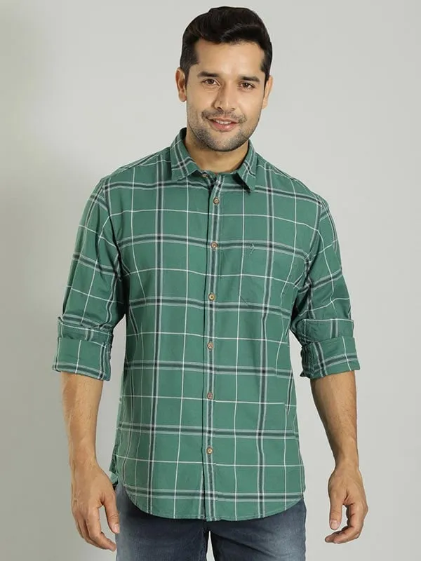 Men Checked Full Sleeve Cotton Shirt