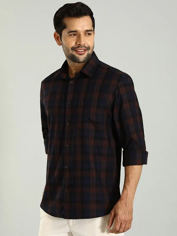 Men Checked Full Sleeve Cotton Shirt