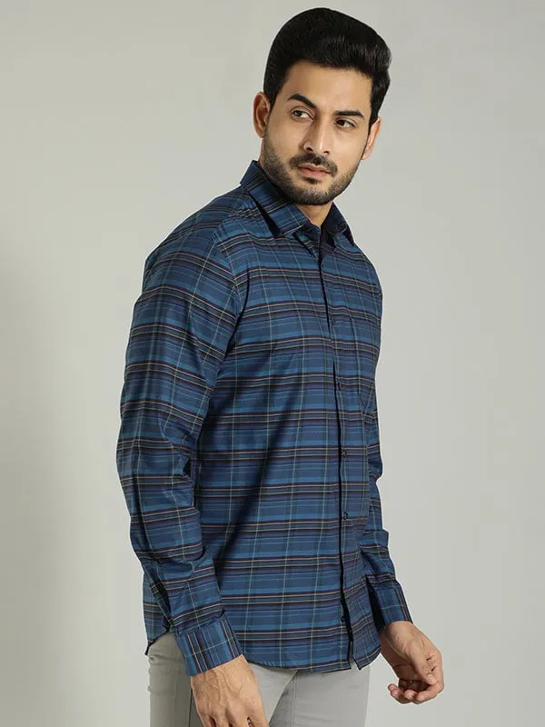 Men Checked Full Sleeve Cotton Shirt