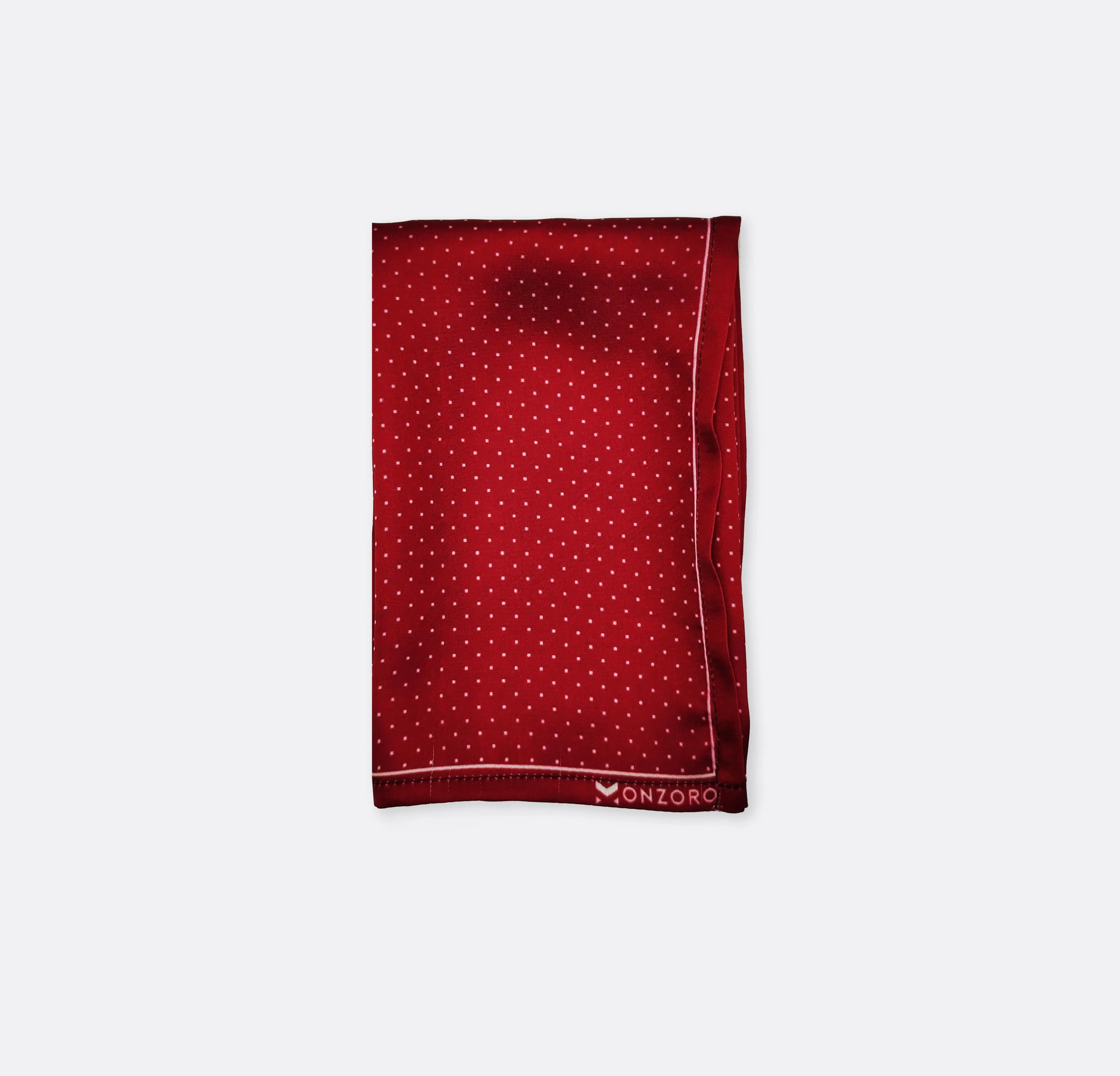 MERLOT MINI POLKA DOT - SILK POCKET SQUARES