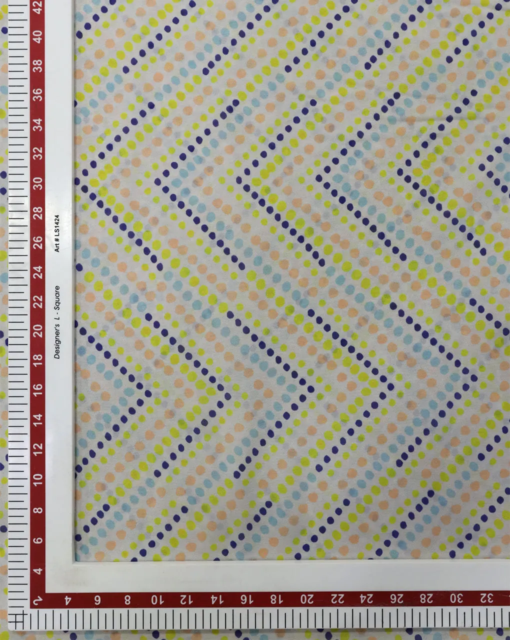 MULTICOLOR POLKA DOTS DESIGN DIGITAL PRINTED FABRIC