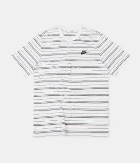 Nike Striped T-Shirt - White / Black