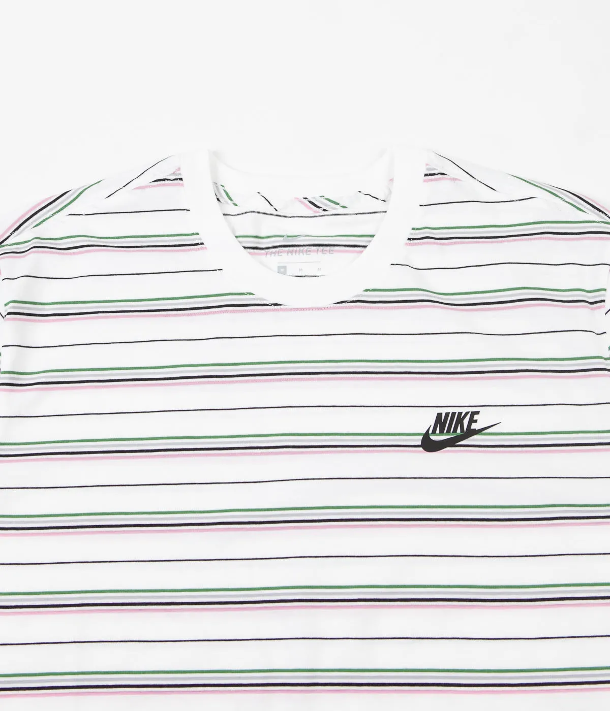 Nike Striped T-Shirt - White / Black