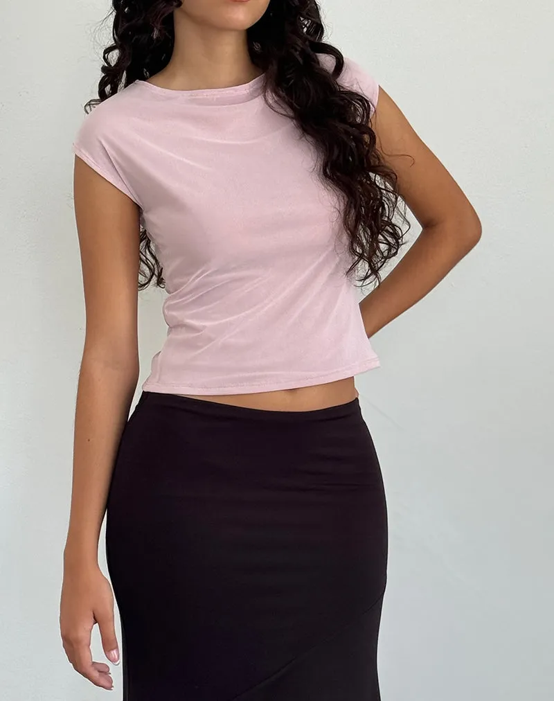 Nova Top In Mesh Pink